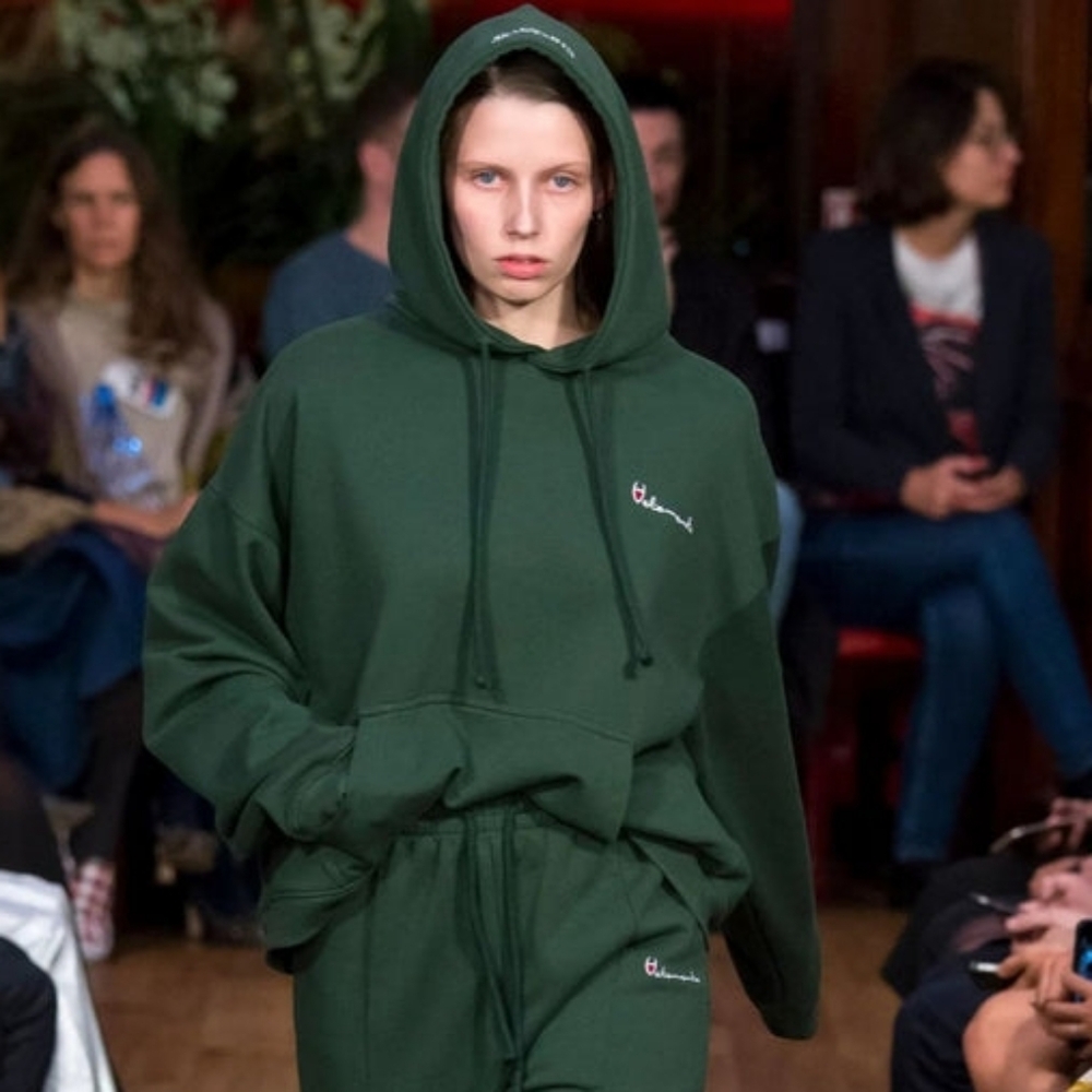 Vetements x Champion 2016 'Polizei' Reversible Hoodie XL Unisex
